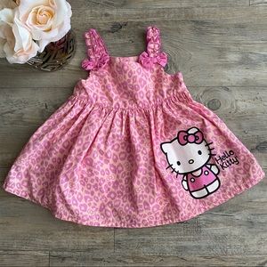Baby girl Hello Kitty Animal Print Dress 3-6 mo